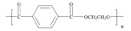 聚酯分子結構式示意圖 